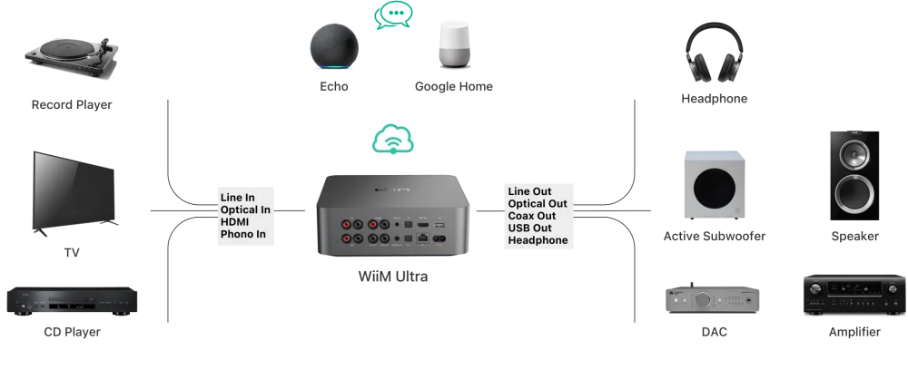 Wiim Ultra konektivita