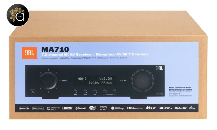 JBL MA710 - AV zesilovač 7.2, 110 W, 8K, Wi-Fi, Bluetooth, Dolby Atmos + Vision