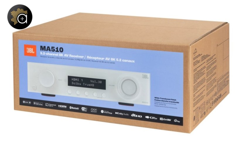 JBL MA510 - AV zesilovač 5.2, 75 W, 8K, Wi-Fi, Bluetooth, Dolby Vision