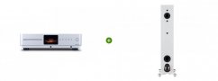 Set Audiolab Omnia (stříbrná) + Monitor Audio Silver 200 7G(Černá, vysoký lesk)