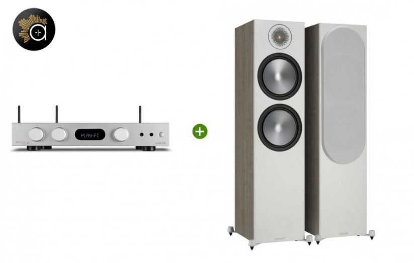 Set Audiolab 6000A Play (stříbrná) + Monitor Audio Bronze 500(Urban Grey)