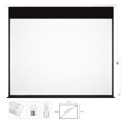 Fonestar PPEL-43120-BA - Electrické projekční plátno 4:3, 120", dálkový ovladač