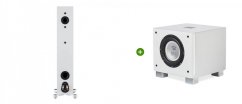 Set Monitor Audio Silver 200 7G (ořechová) + REL T/7x(Bílá, vysoký lesk)