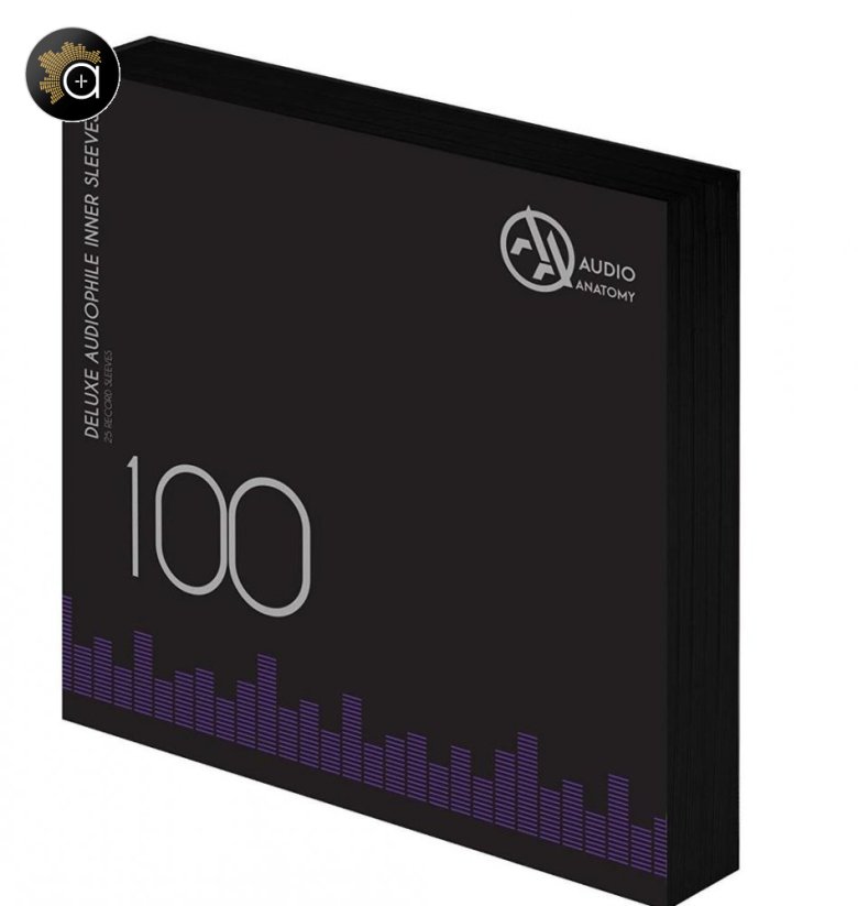 Audio Anatomy 12” Inner Sleeves, 100 ks (černé)