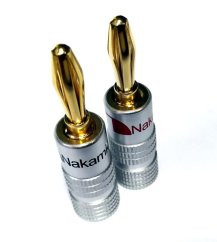 Nakamichi Banana Plugs N0534 (pár) - reproduktorové konektory