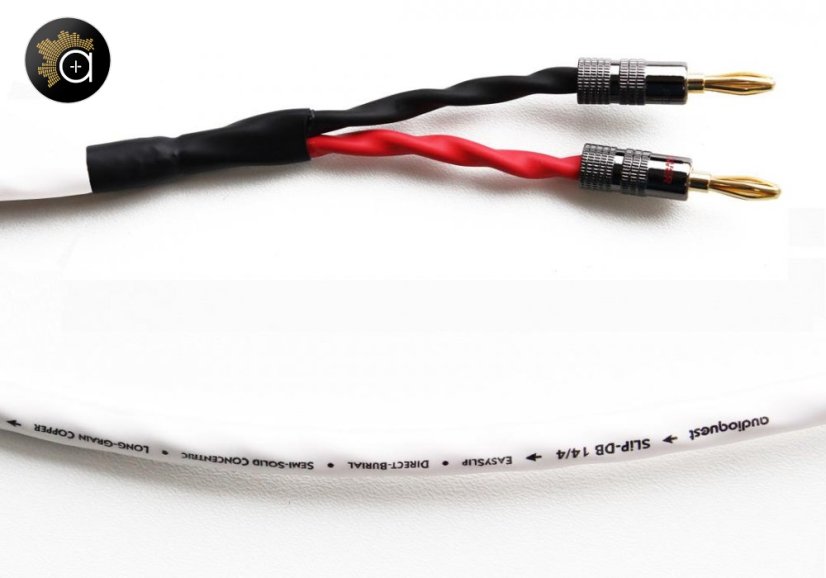 AudioQuest SLiP 14/4 na míru - sada káblov - dárek - 2,0 m, bone