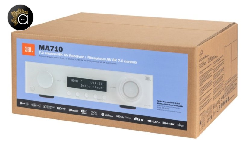 JBL MA710 - AV zesilovač 7.2, 110 W, 8K, Wi-Fi, Bluetooth, Dolby Atmos + Vision