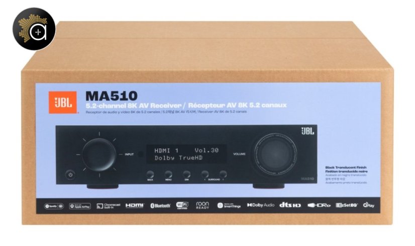 JBL MA510 - AV zesilovač 5.2, 75 W, 8K, Wi-Fi, Bluetooth, Dolby Vision