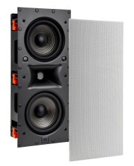 JBL STUDIO 6-88LCR - dvoupásmový vestavný reproduktor, 2 x 8"- bílý - obdélník, 120 W RMS