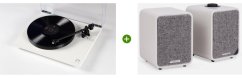 Set Rega Planar 1 Plus (bílá, saténová) + Ruark Audio MR1 Bluetooth Speaker System(Bílá)