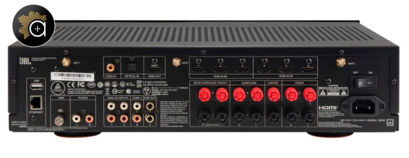 JBL MA710 - AV zesilovač 7.2, 110 W, 8K, Wi-Fi, Bluetooth, Dolby Atmos + Vision