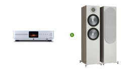 Set Audiolab Omnia (stříbrná) + Monitor Audio Bronze 500(Urban Grey)