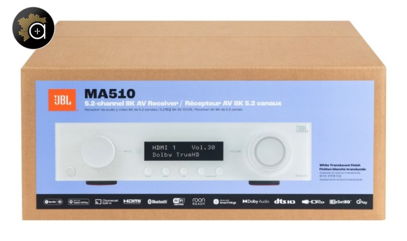 JBL MA510 - AV zesilovač 5.2, 75 W, 8K, Wi-Fi, Bluetooth, Dolby Vision