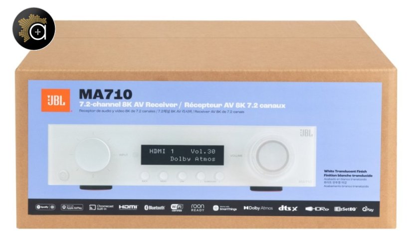 JBL MA710 - AV zesilovač 7.2, 110 W, 8K, Wi-Fi, Bluetooth, Dolby Atmos + Vision