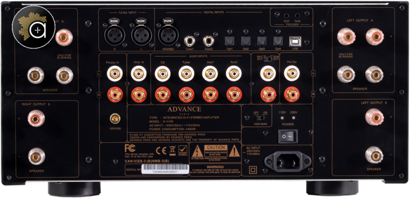 Advance Paris X-i1100 - výkonný zesilovač s výstupem 45 W v třídě A