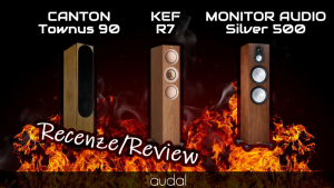 Test sloupových reproduktorů střední třídy - Canton Townus 90, KEF R7, Monitor Audio Silver 500 7G