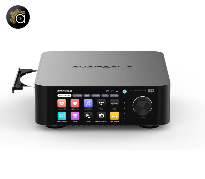 Eversolo Play CD - zesilovač se streamerem a 5,5" dotykovým displayem a CD přehrávačem