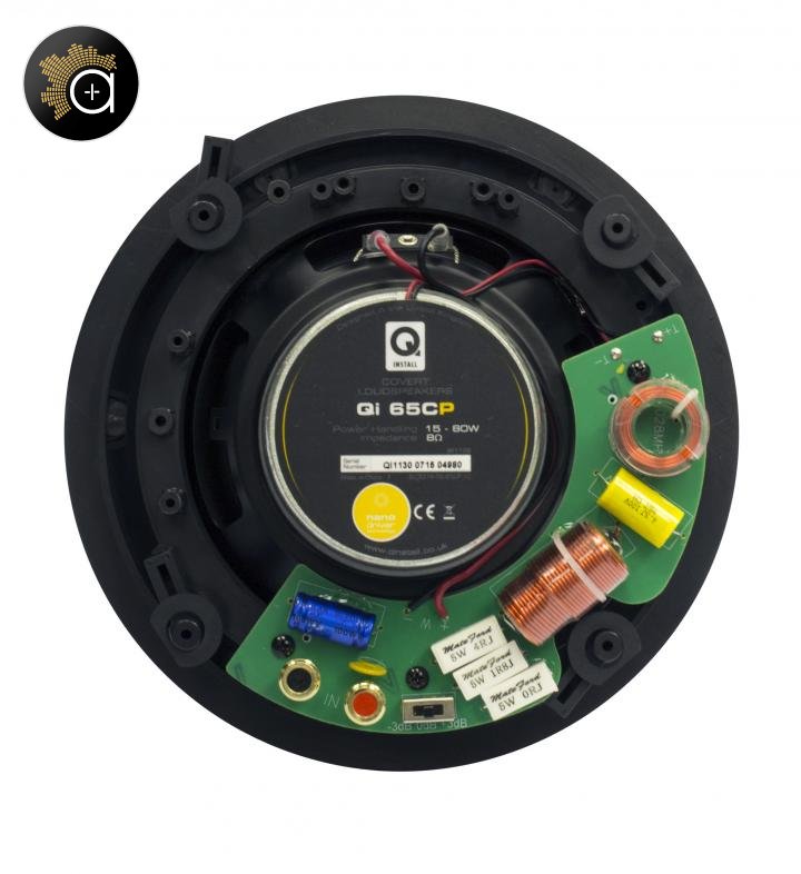 Q ACOUSTICS QI 65CP - vstavaný reproduktor do stropu, okrúhla mriežka