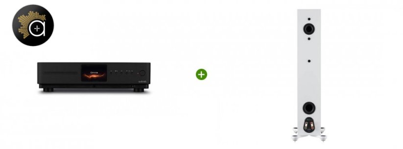 Set Audiolab Omnia (černá) + Monitor Audio Silver 200 7G(Černá, vysoký lesk)
