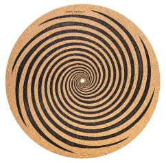 Audio Anatomy Cork Spiral Design slipmat