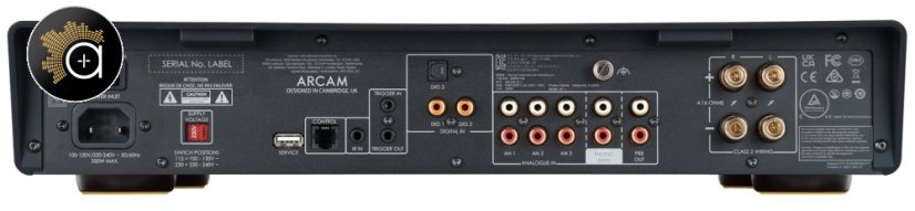 ARCAM A5+ - integrovaný zesilovač 2 x 50 W, Bluetooth, Phono MM