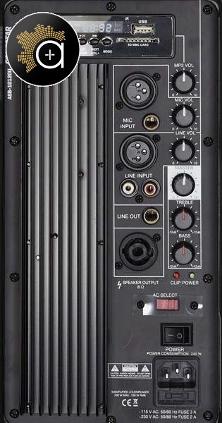 Fonestar ASB-10120U - 100 W RMS aktivní reproduktor s USB / SD / MP3 přehrávačem