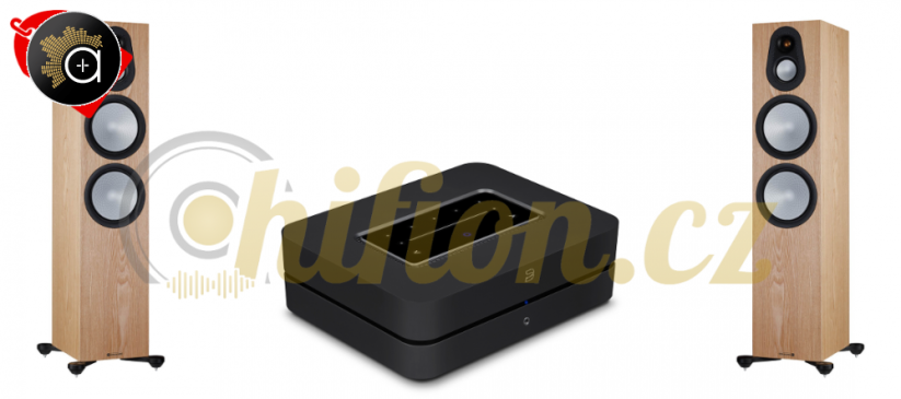 Set Bluesound Powernode 3G + Monitor Audio Silver 500 7G