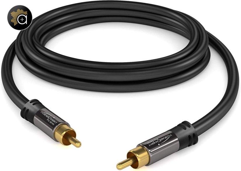 KabelDirekt Pro Series Sub RCA - kábel pre subwoofer