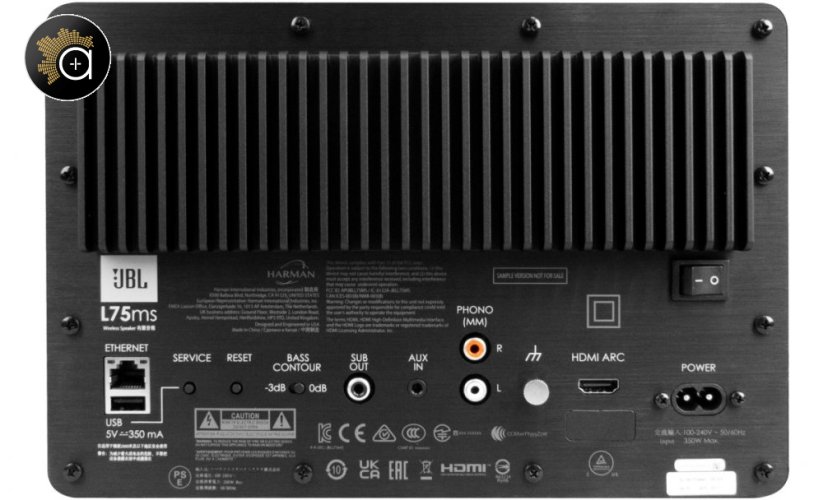 JBL L75ms - Aktivní hudební systém, HDMI, streaming, BT, AirPlay 2, phono vstup, 350 W RMS