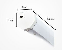 Fonestar PPEL-43100-BA - Electrické projekční plátno 4:3, 100", dálkový ovladač