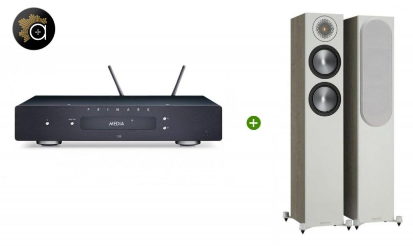 Set Primare I15 Prisma (černá) + Monitor Audio Bronze 200(Urban Grey)