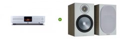Set Audiolab Omnia (stříbrná) + Monitor Audio Bronze 100(Urban Grey)