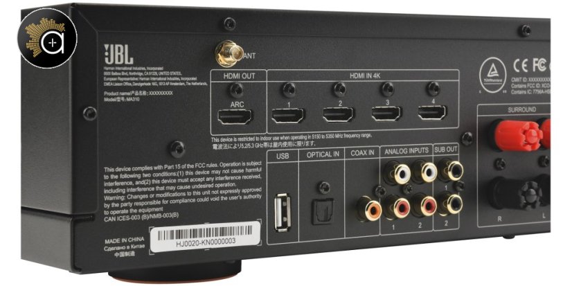 JBL MA310 - AV zesilovač 5.2, 60 W, 4K, Bluetooth