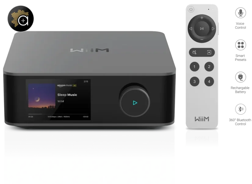 WiiM AMP Ultra - chytrý zesilovač s detailní ekvalizací