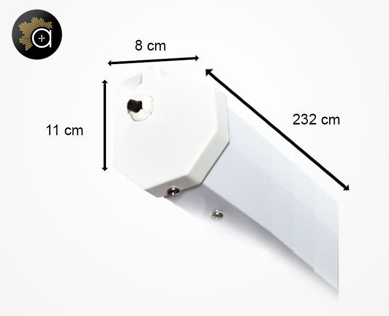 Fonestar PPEL-43100-BA - Electrické projekční plátno 4:3, 100", dálkový ovladač