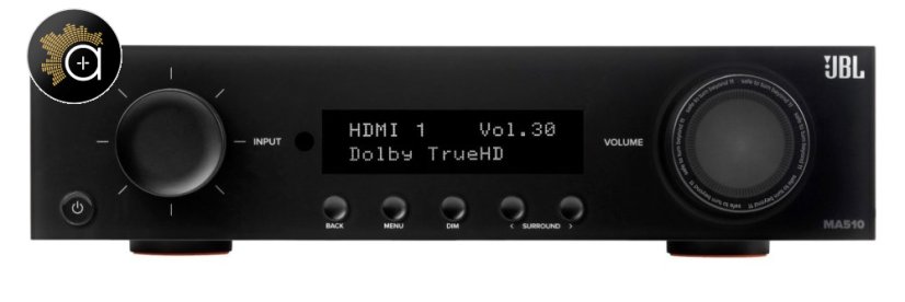 JBL MA510 - AV zesilovač 5.2, 75 W, 8K, Wi-Fi, Bluetooth, Dolby Vision